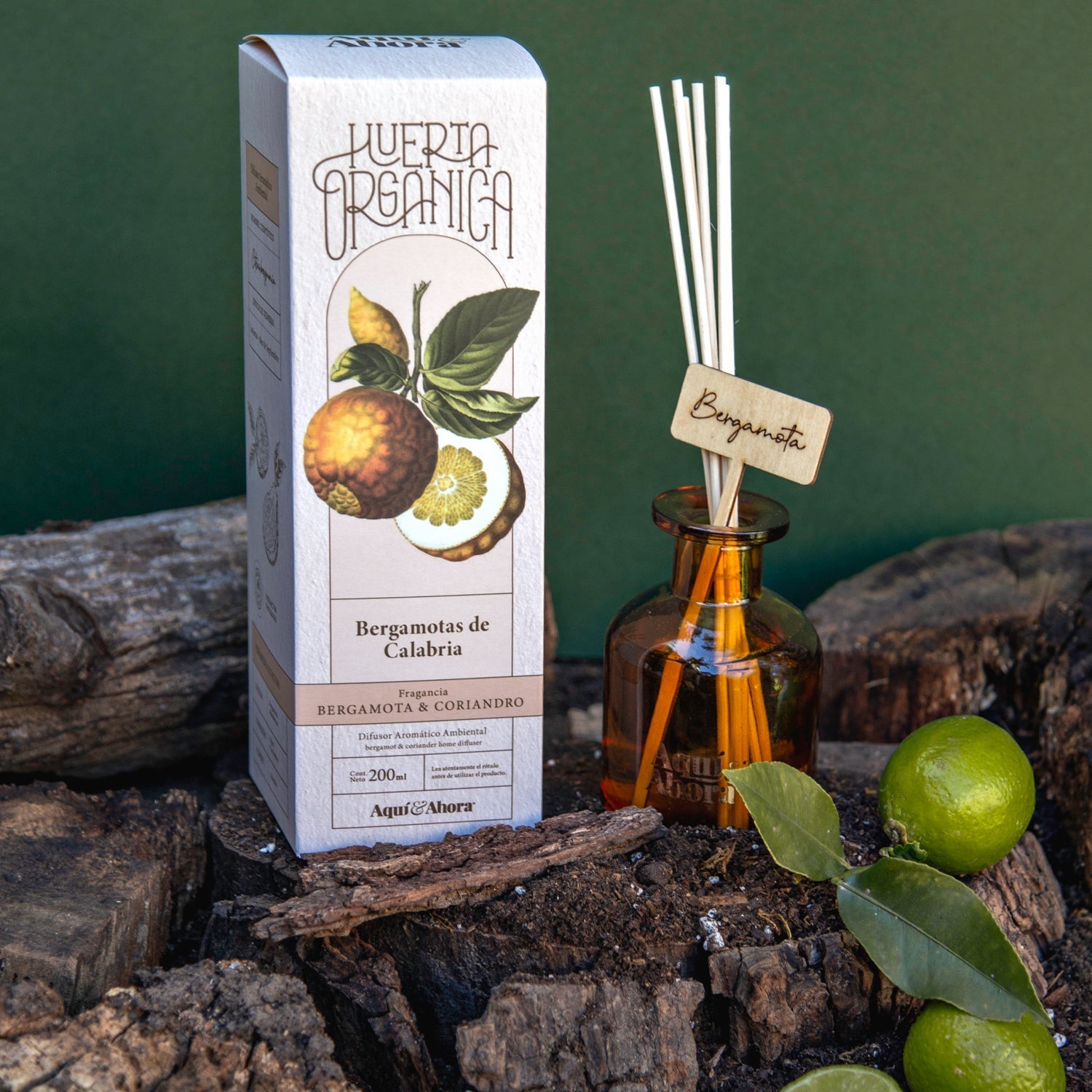 Difusores Varillas Huerta Organica - Aqui&Ahora.