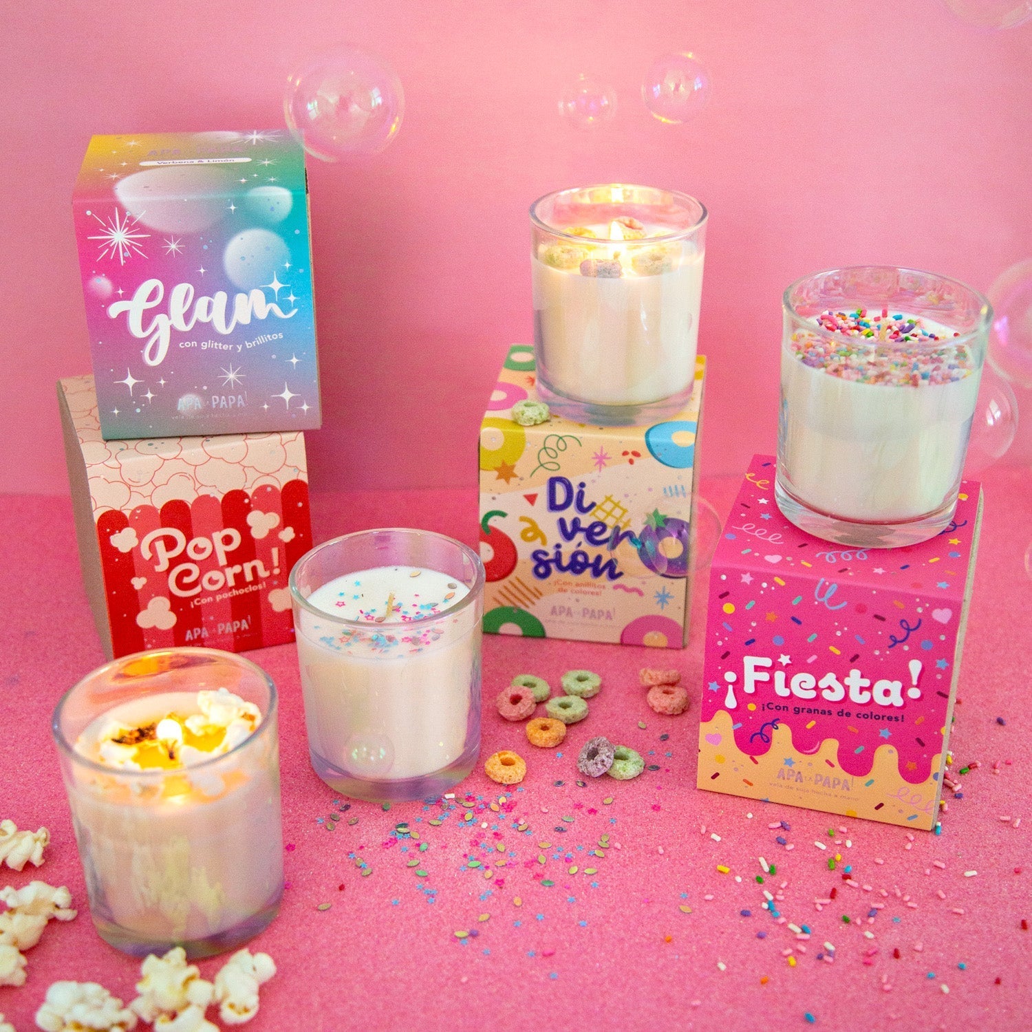 Velas de Soja Holográfica APA - Aqui&Ahora.