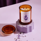 Velas de Soja CRISTALES DE PODER - Ceremonia de Magas - Aqui&Ahora.