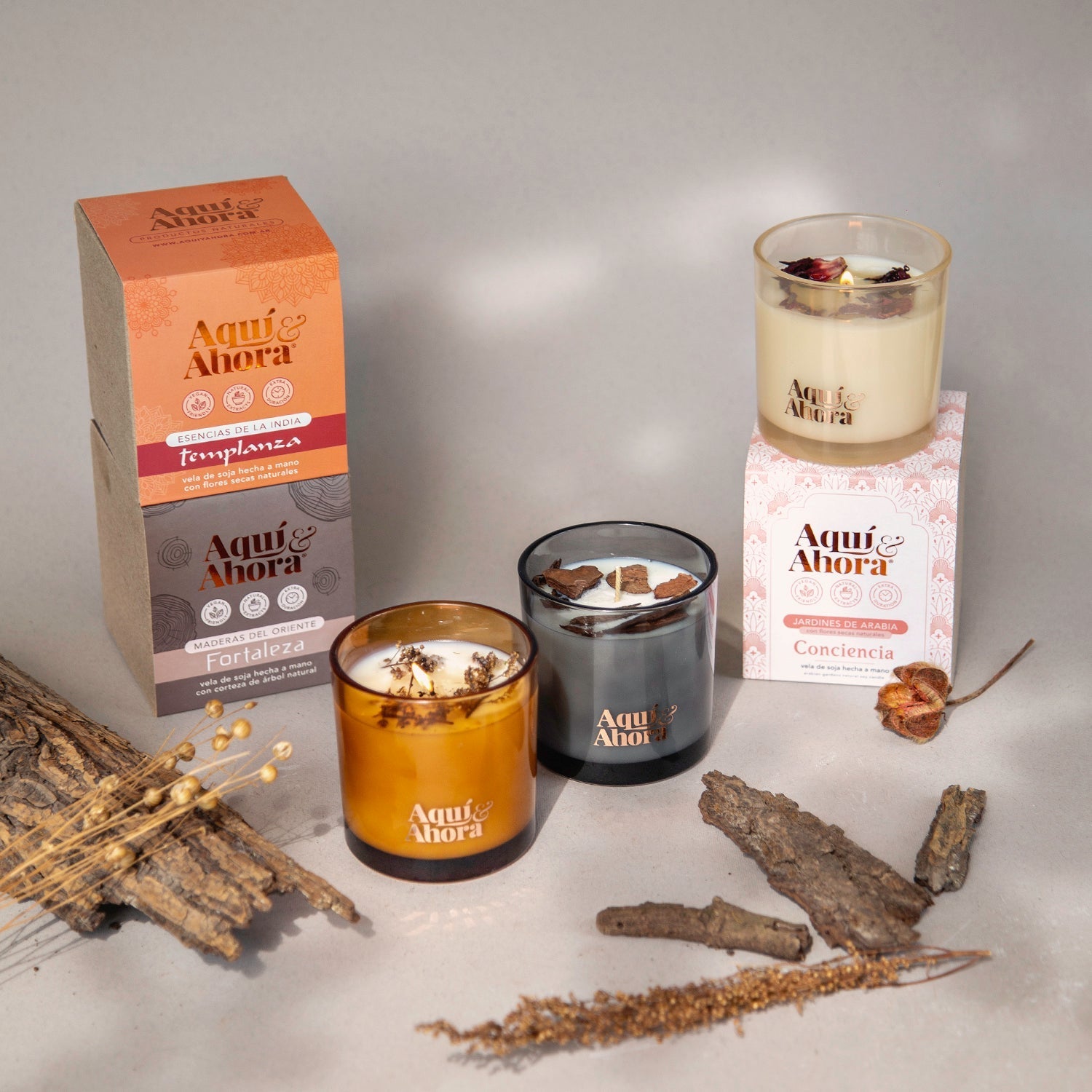 Velas de Soja PREMIUM - Aqui&Ahora.