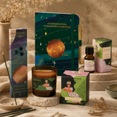 Ritual Abundancia Tierra | Cuaderno + Aceite + Sahumerio + Vela | Aquí & Ahora
