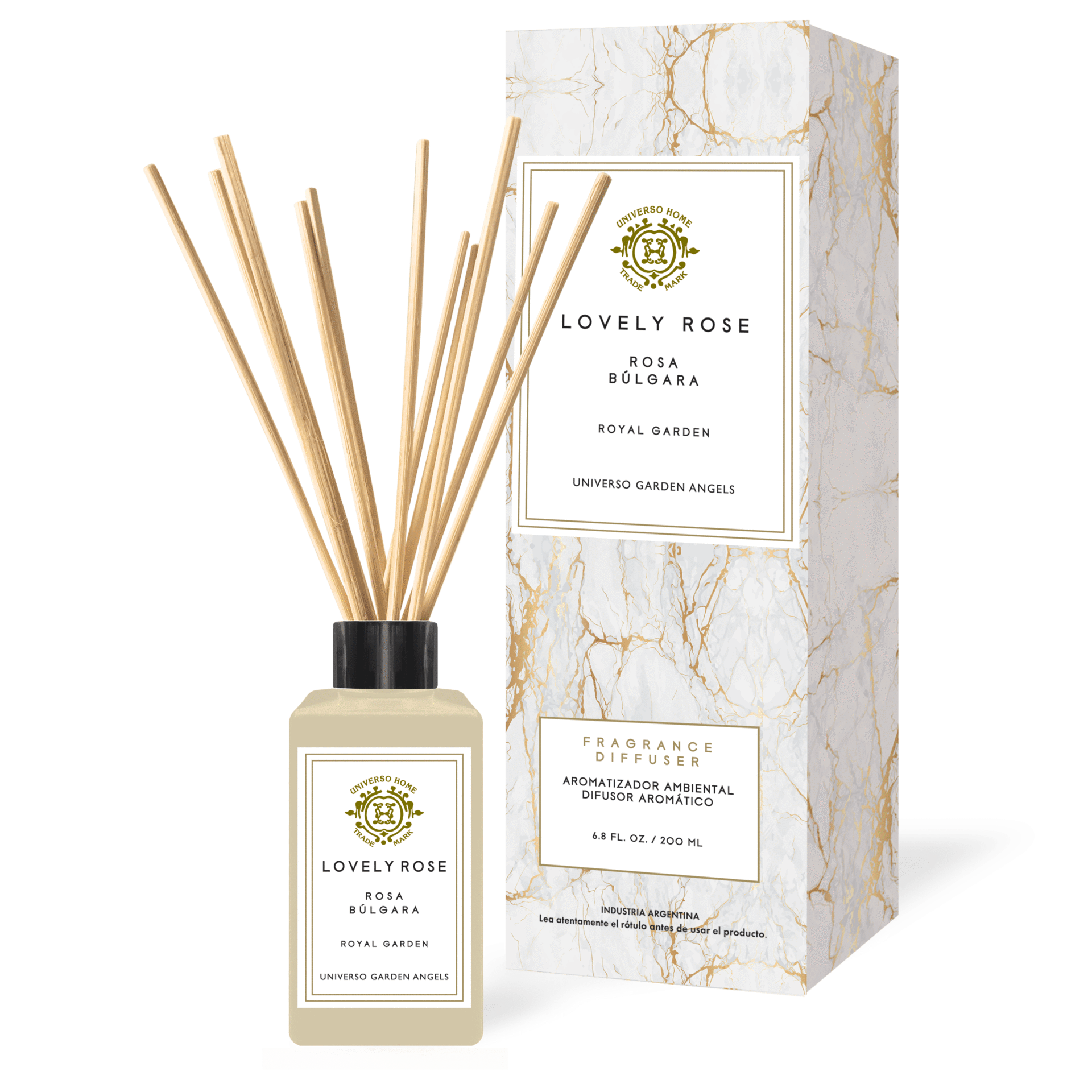 Difusor Aromatico Rosa Bulgara - Universo Garden Angels Chile