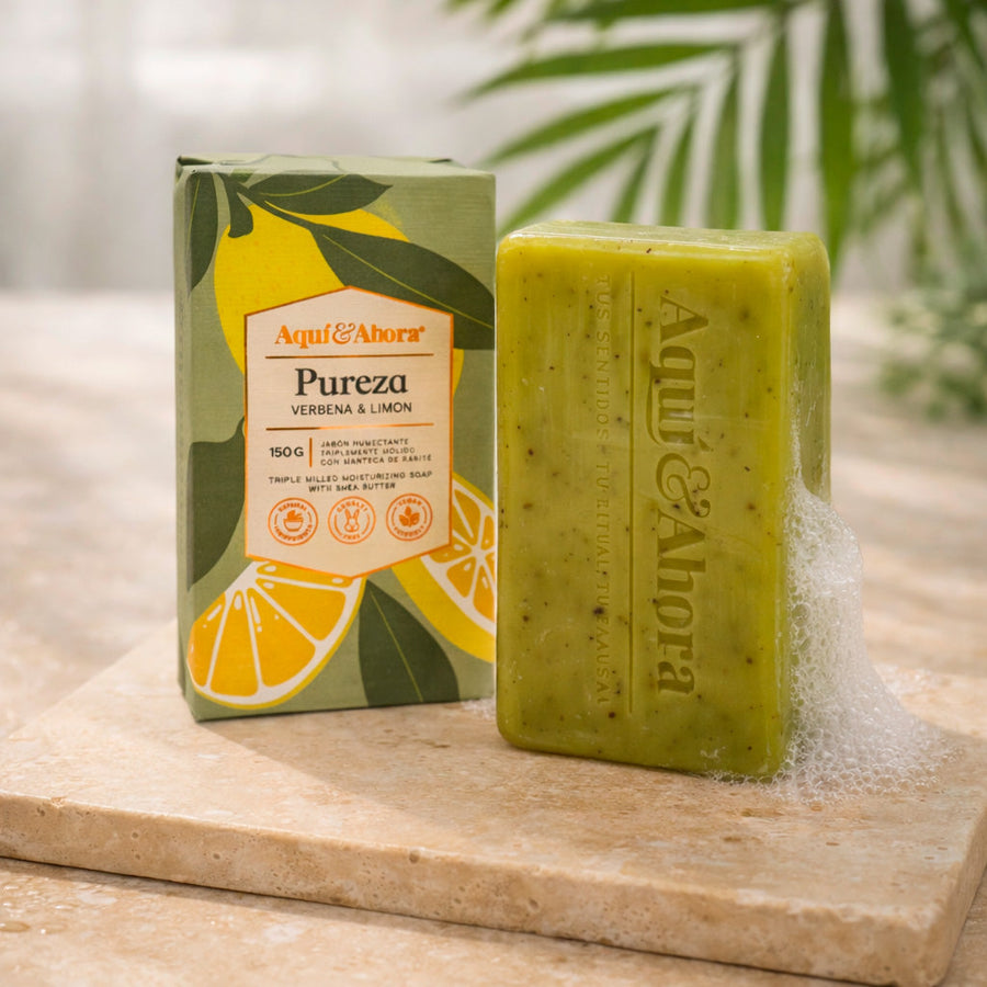 Jabón Aromático Premium 150 g con Manteca de Karité Aquí y Ahora