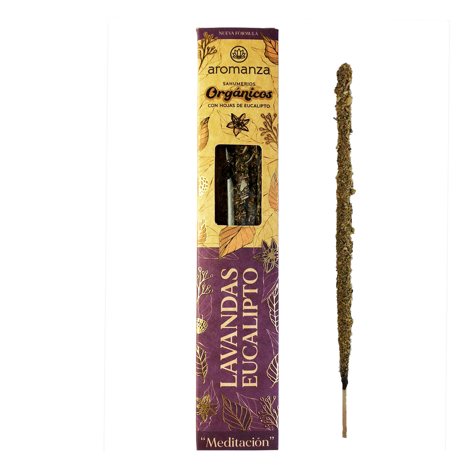 Sahumerio Organico Lavanda Eucalipto - Aromanza