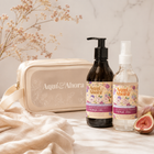 Regalo Floral Fig | Neceser Clear Nude + Aromatizador Chic 250 ml + Jabón Líquido 350 ml
