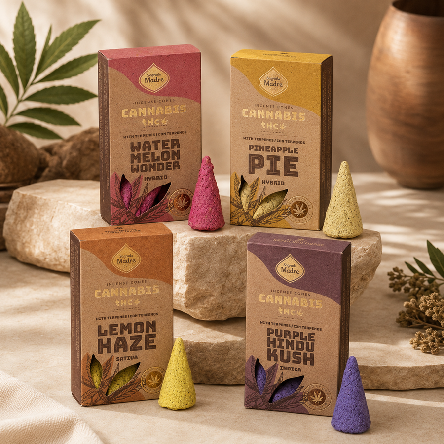 Pack Mayorista Sahumerios Conos Grow Cannabis Surtidos x16
