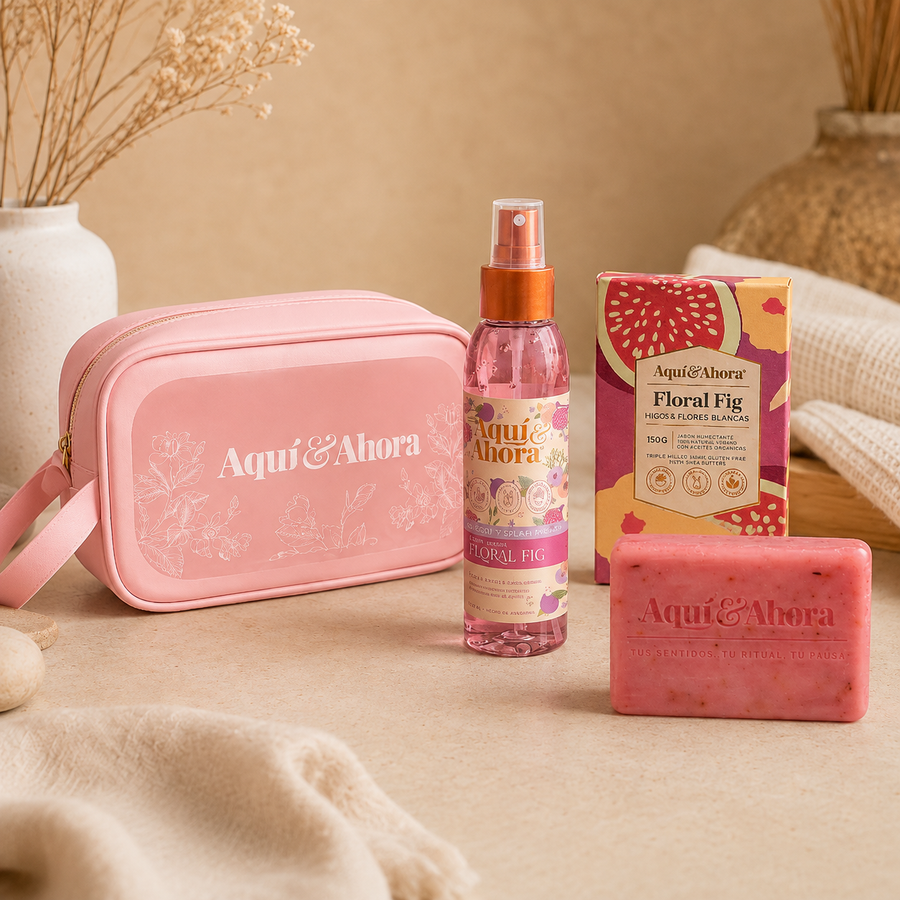 Ritual Floral Fig | Body Splash + Jabón Natural + Neceser | Aquí & Ahora