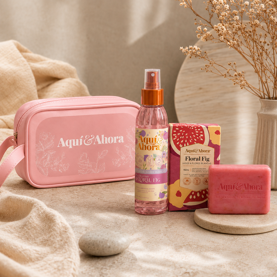 Ritual Floral Fig | Body Splash + Jabón Natural + Neceser | Aquí & Ahora
