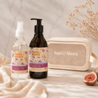 Regalo Floral Fig | Neceser Clear Nude + Aromatizador Chic 250 ml + Jabón Líquido 350 ml