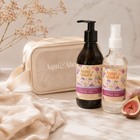 Regalo Floral Fig | Neceser Clear Nude + Aromatizador Chic 250 ml + Jabón Líquido 350 ml