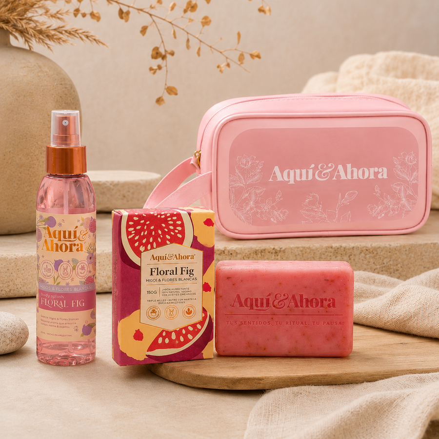Ritual Floral Fig | Body Splash + Jabón Natural + Neceser | Aquí & Ahora