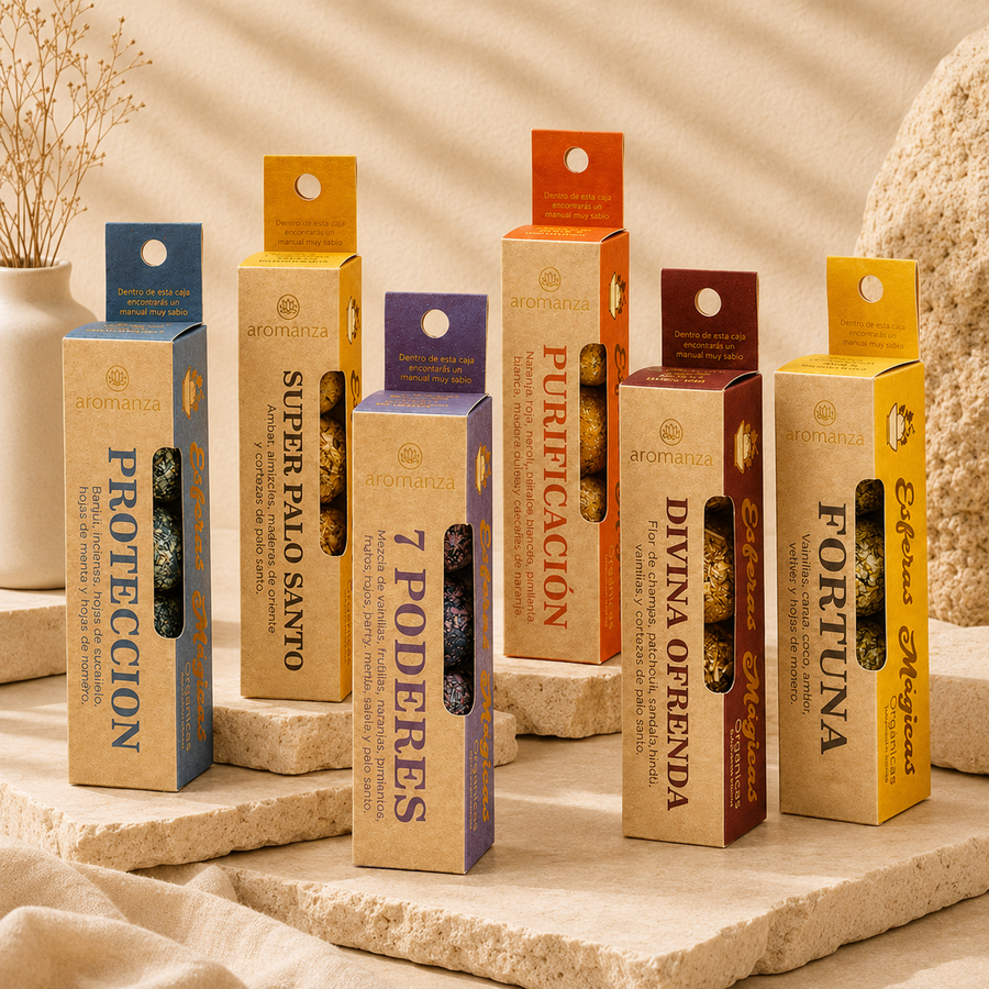 Pack Mayorista Esferas Mágicas Orgánicas Surtidas x24 - Aromanza