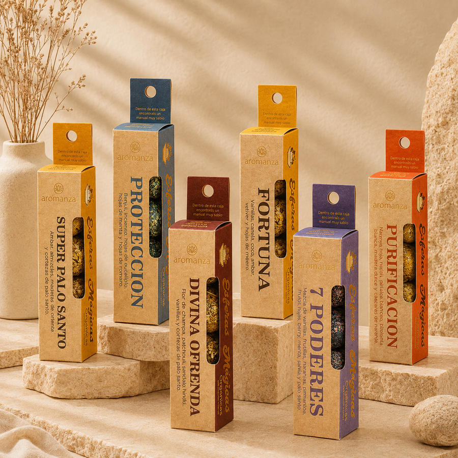 Pack Mayorista Esferas Mágicas Orgánicas Surtidas x24 - Aromanza