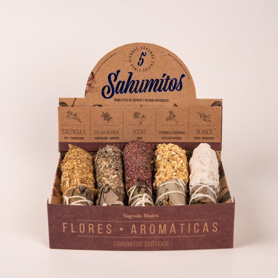 Sahumitos Surtidos Flores Aromáticas x 5