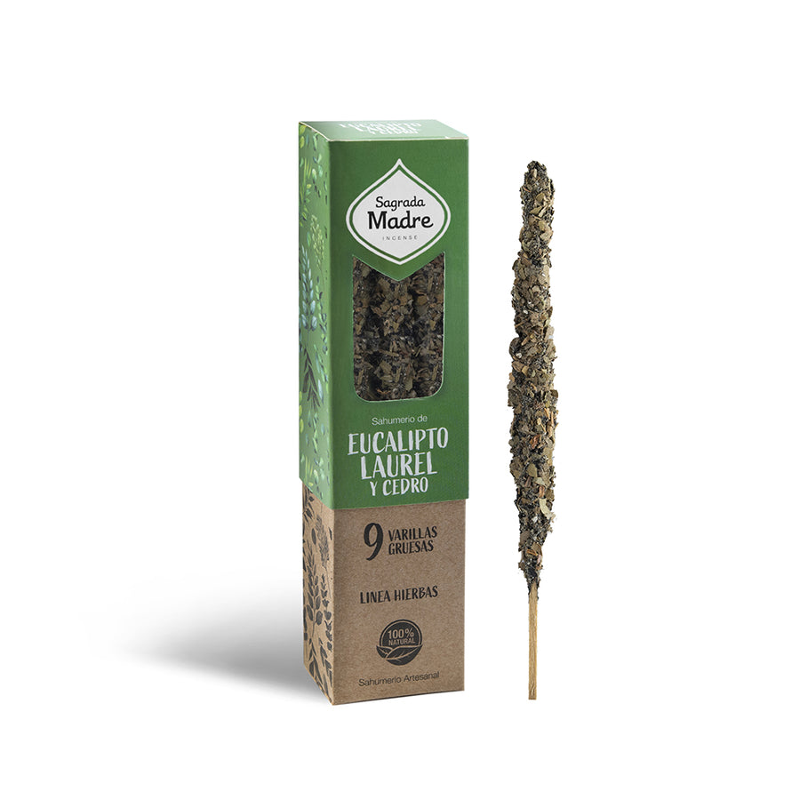 Sahumerio Herbal Eucalipto Laurel & Cedro - Sagrada Madre