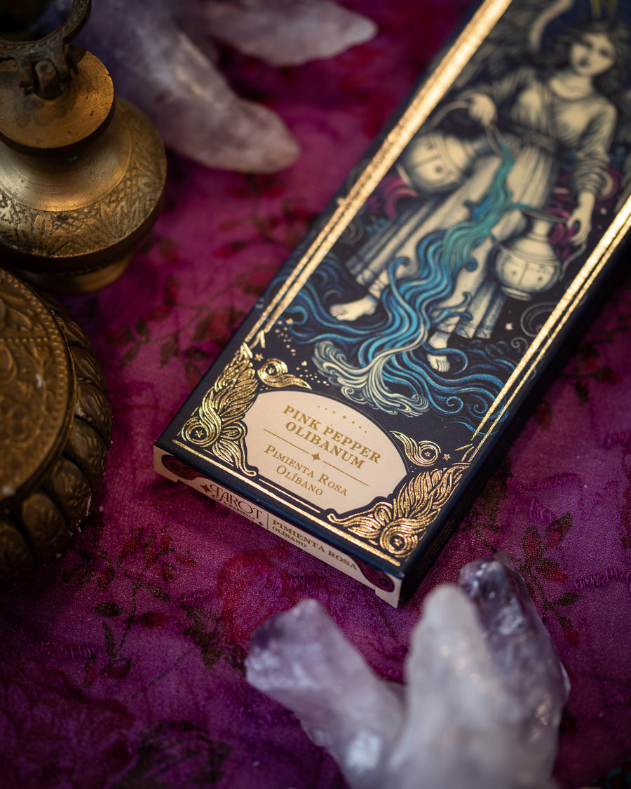 Sahumerio Tarot De Marsella Pimienta Rosa - Olibano