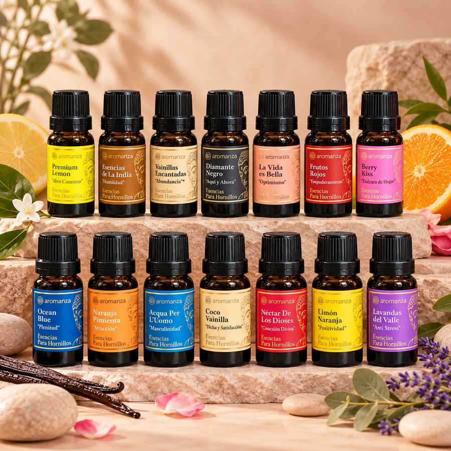Pack Mayorista Aceites Esenciales Aromanza Surtidos x42
