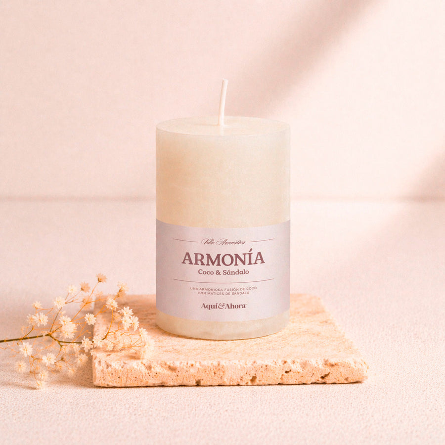Velas Aromáticas Aquí y Ahora 6 x 10 cm