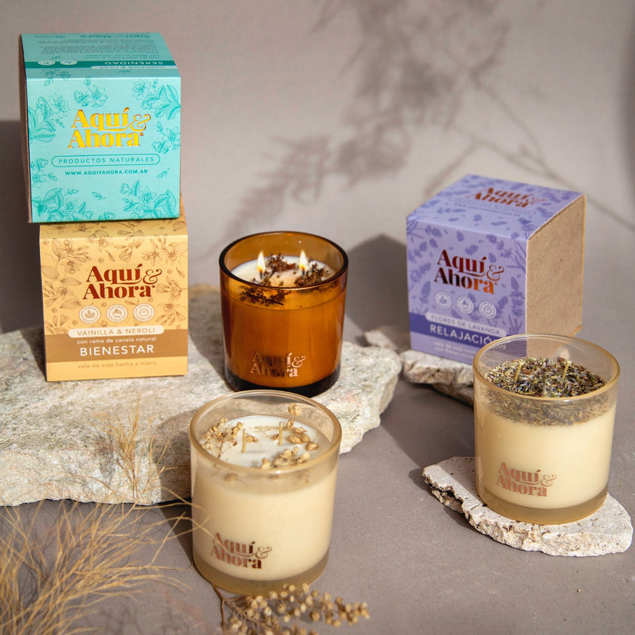 Velas de Soja PREMIUM – Nueva Versión con Más Aroma y Doble Mecha