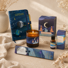 Ritual Intuición Agua | Cuaderno + Aceite + Sahumerio + Vela | Aquí & Ahora