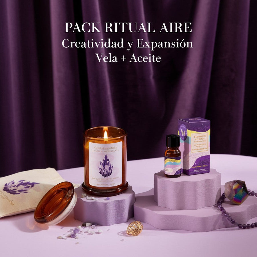Pack Ritual Aire | Creatividad y Expansión | Vela + Aceite