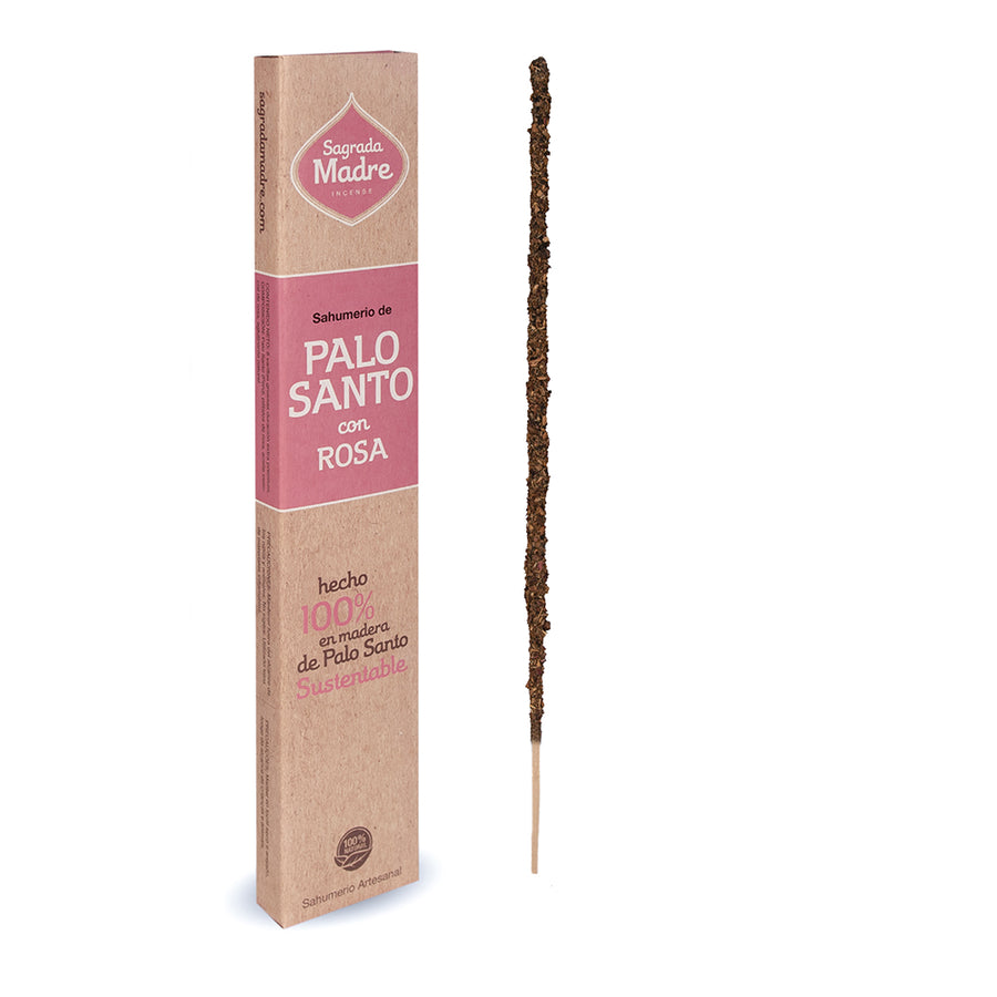 Sahumerio Palo Santo con Rosa - Sagrada Madre