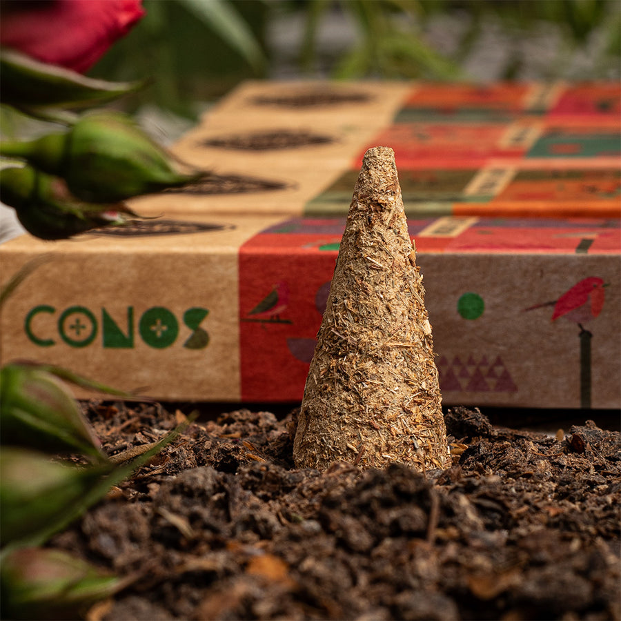 Sahumerio en Conos Patchouli Palo Santo Sagrada Madre