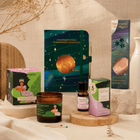 Ritual Abundancia Tierra | Cuaderno + Aceite + Sahumerio + Vela | Aquí & Ahora