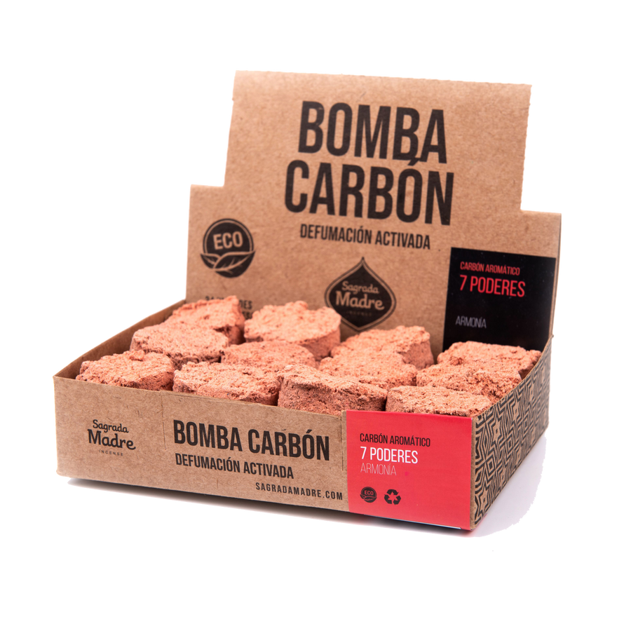 Bomba Carbón Sahumerio 7 Poderes - Sagrada Madre