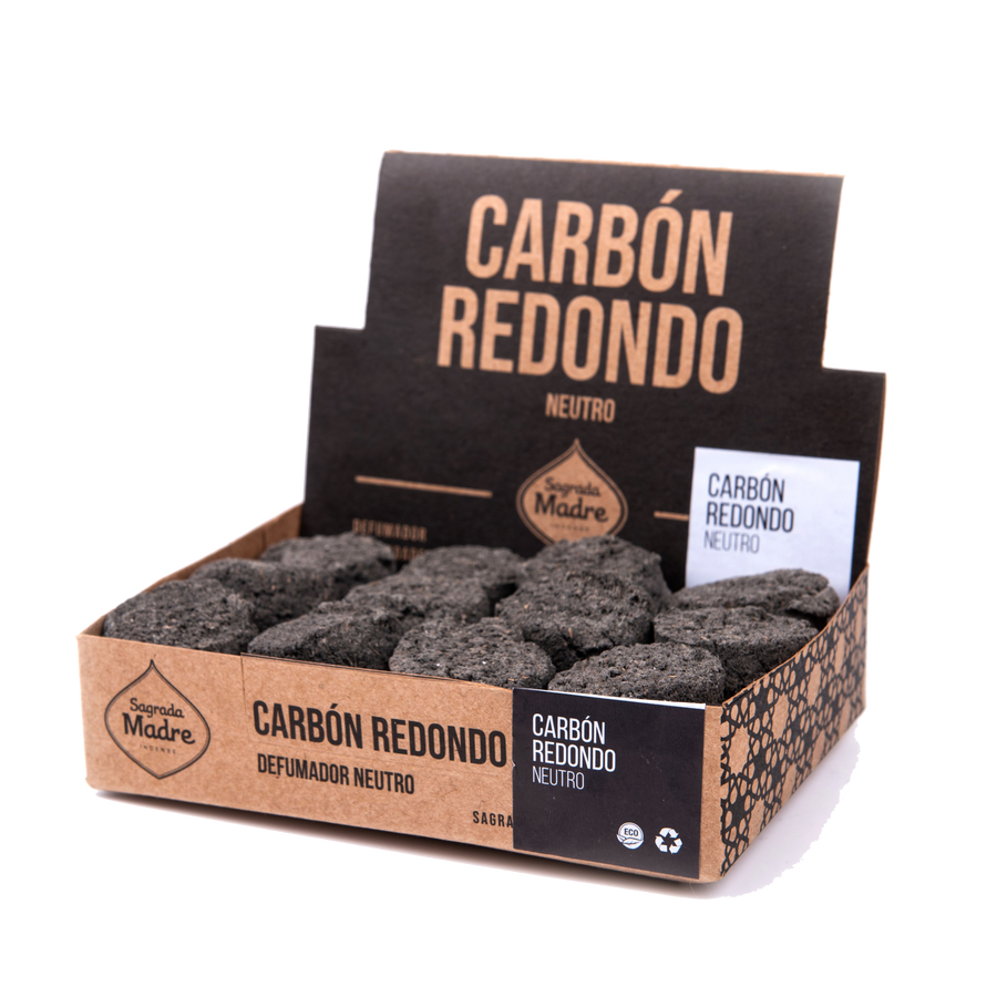Carbón  Vegetal Redondo Neutro - Sagrada Madre